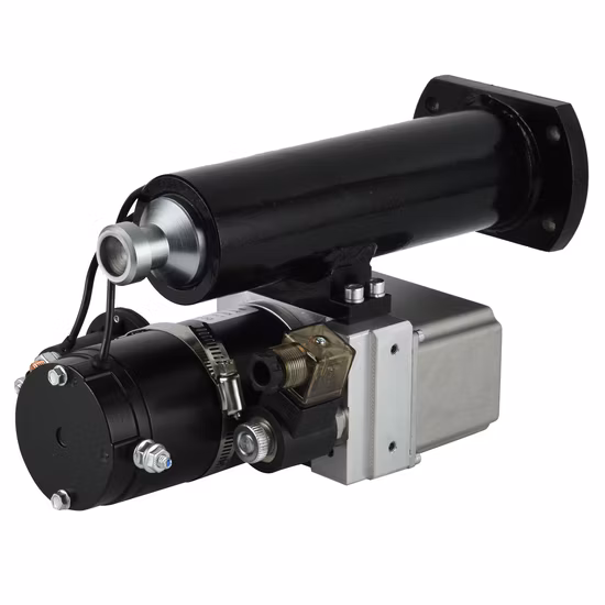 Centralina idraulica a semplice effetto da 12 V CC con serbatoio da 8 litri